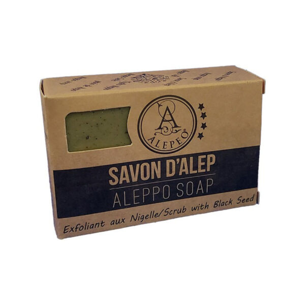 alepeo-savon-d-alep-exfoliant-aux-nigelles-100g-zepig Aleppo Olijfzeep Nigella