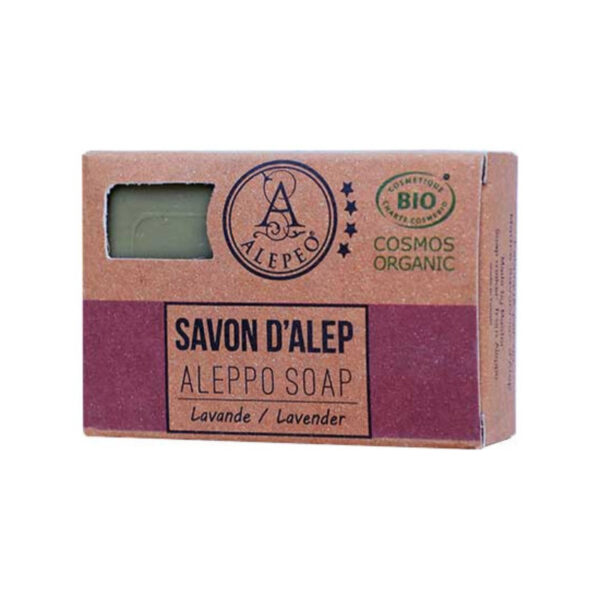 alepeo-savon-d-alep-fleur-de-lavande-cosmos-organic-100g-zepig Aleppo Olijfzeep Lavendel